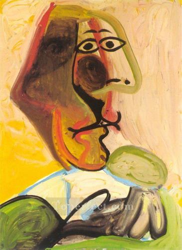 Bust of a man 1971 Pablo Picasso Oil Paintings